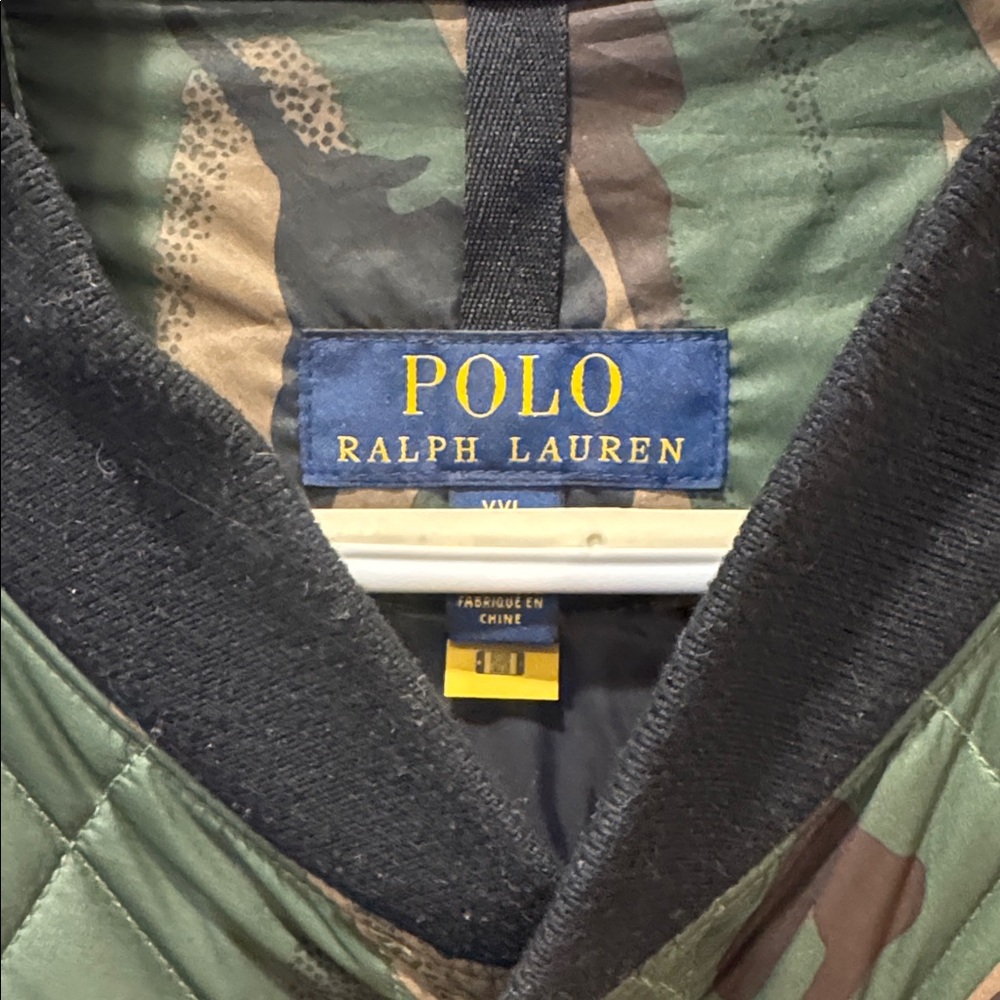 Polo by Ralph Lauren Green Camouflage Bomber Jacket - Picture 3 of 6